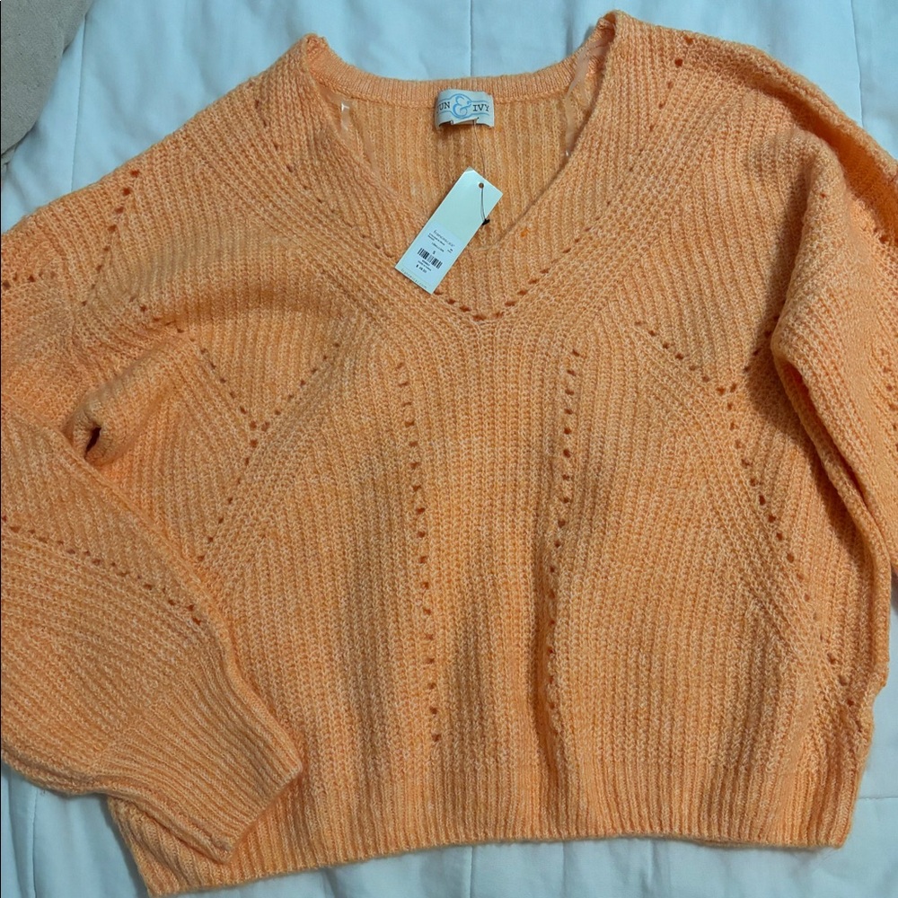 Jun & Ivy V-neck Sweater